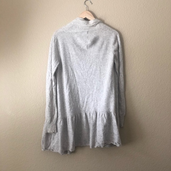 Zara Ruffled Hem Open Cardigan - Picture 4 of 5